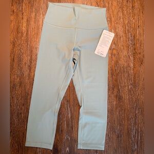Lululemon Wunder Under Crop leggings - light green